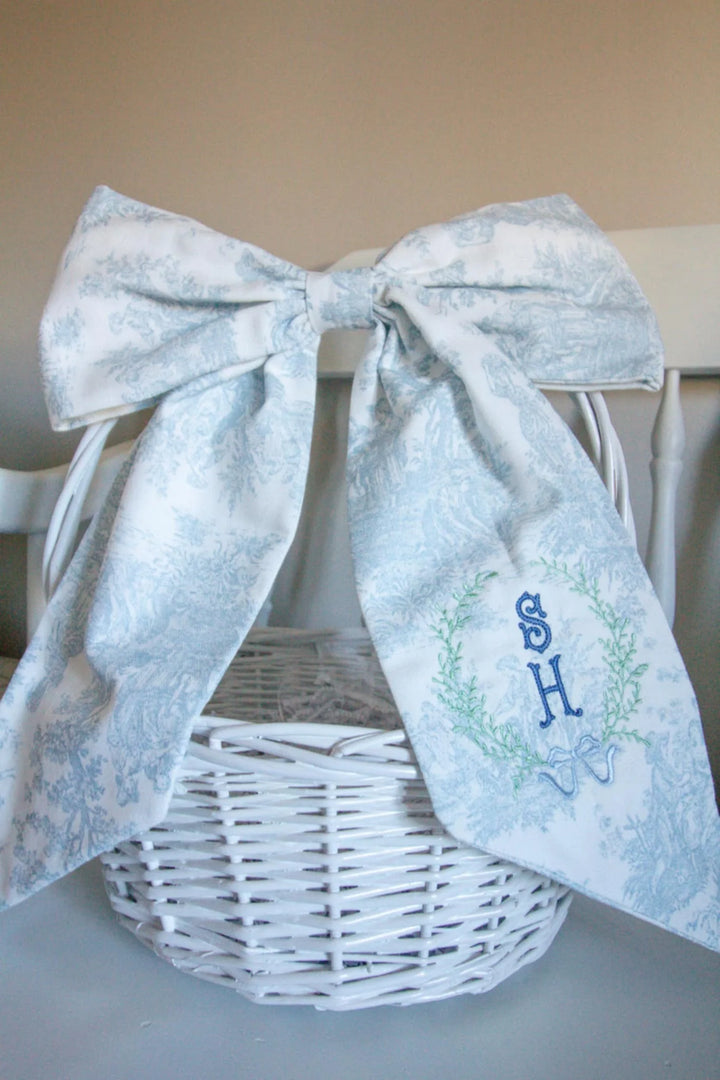 BLIE TOILE HAND STITCHED BOW