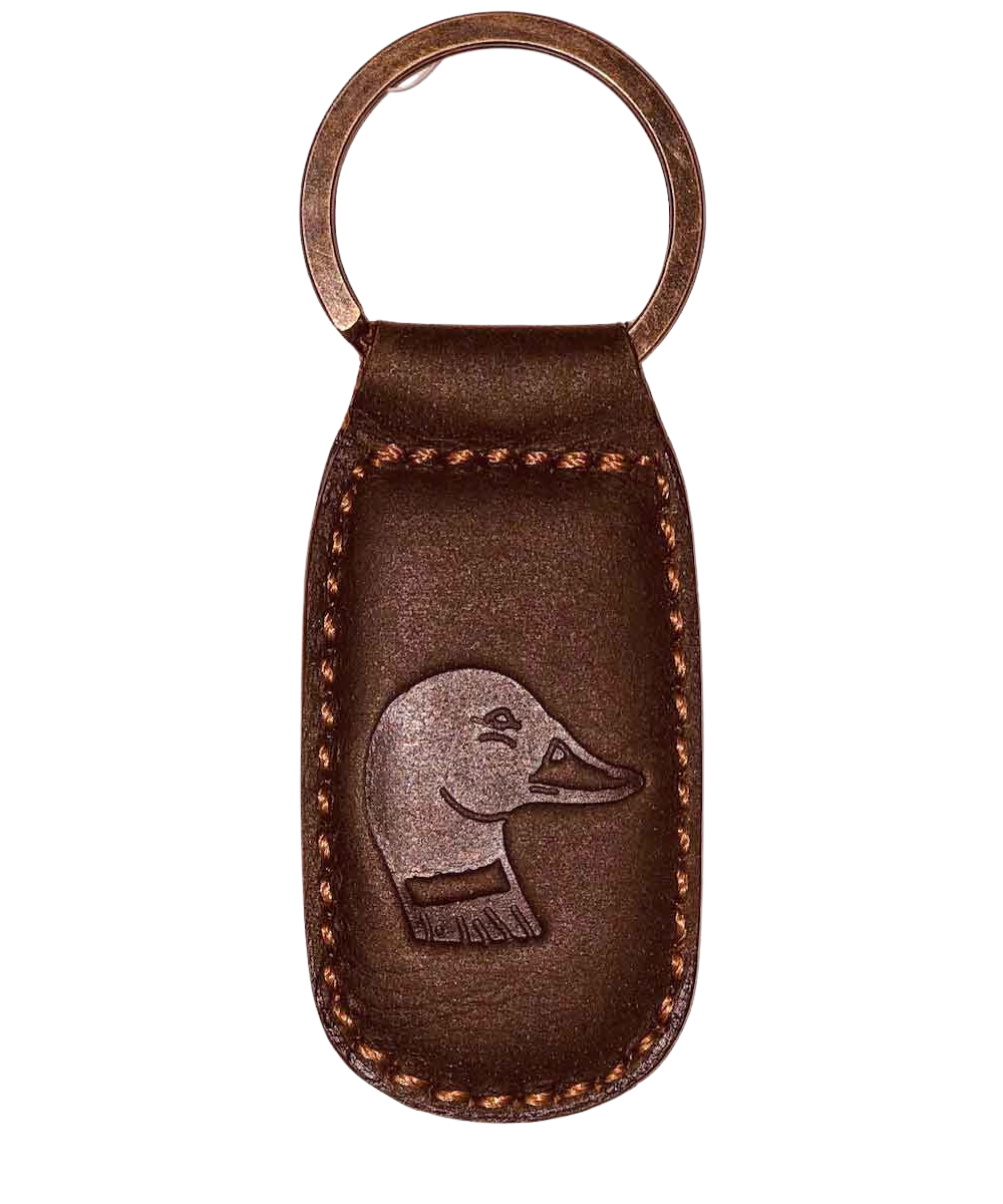 LEATHER EMBOSSED KEYCHAIN