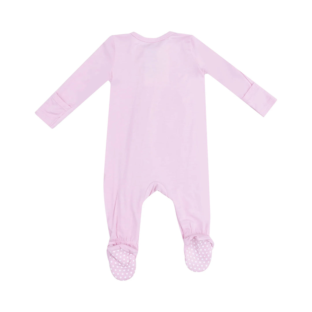PINK NOSEGAY ZIPPER FOOTIE