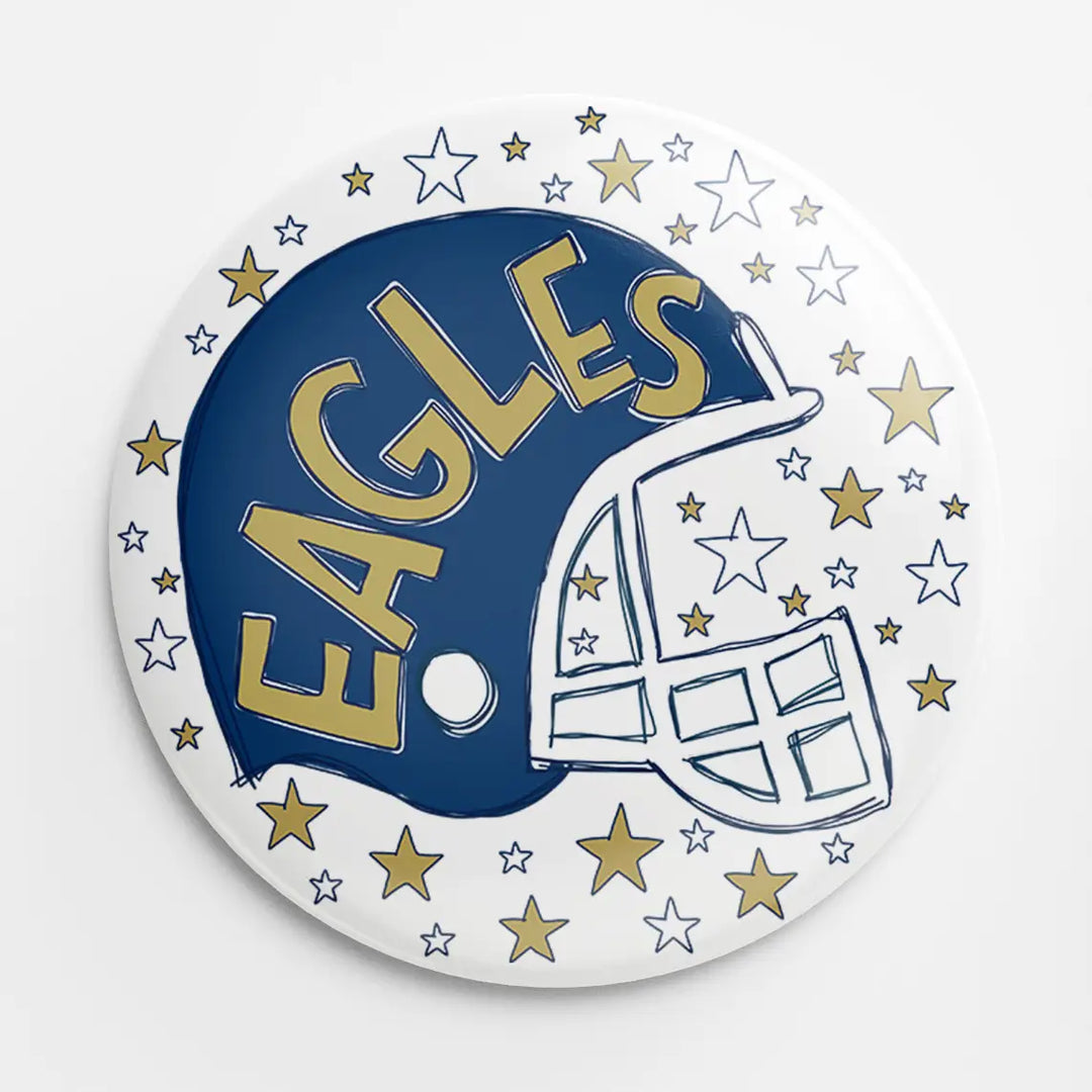 EAGLES HELMET BUTTON