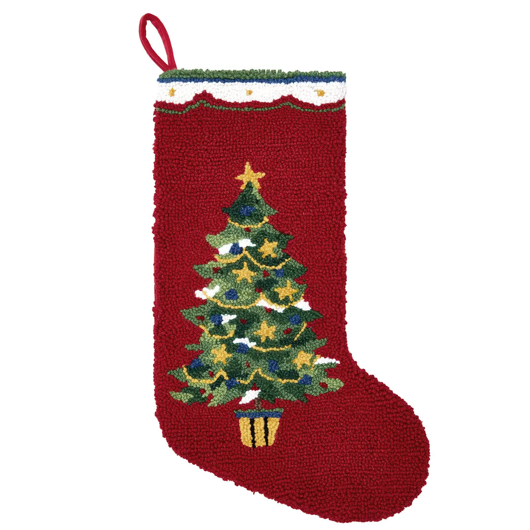CHRISTMAS TREE HOOK STOCKING