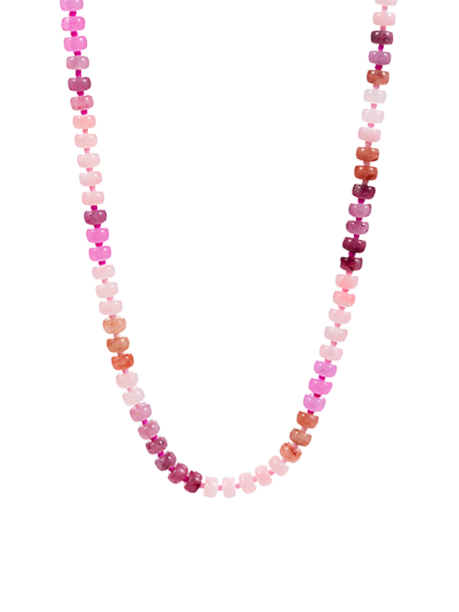 PINK OMBRE BEADED NECKLACE