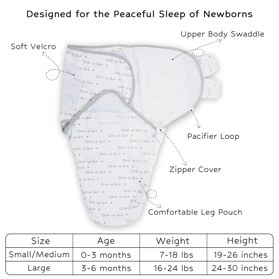 CHILD OF GOD VELCRO SLEEP SWADDLE