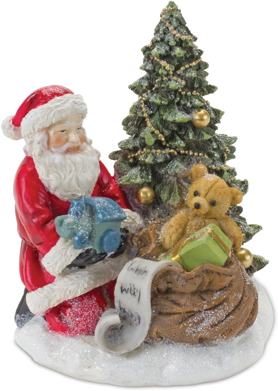 SANTA'S LIST FIGURINE