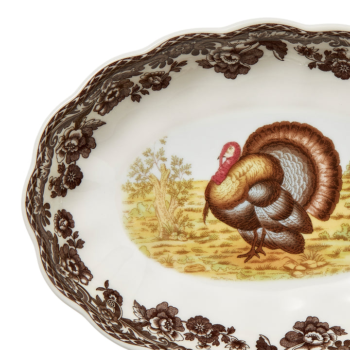 TURKEY OVAL FLUTED DISH
