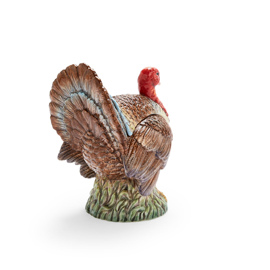 TURKEY GRAVY BOAT & LADLE