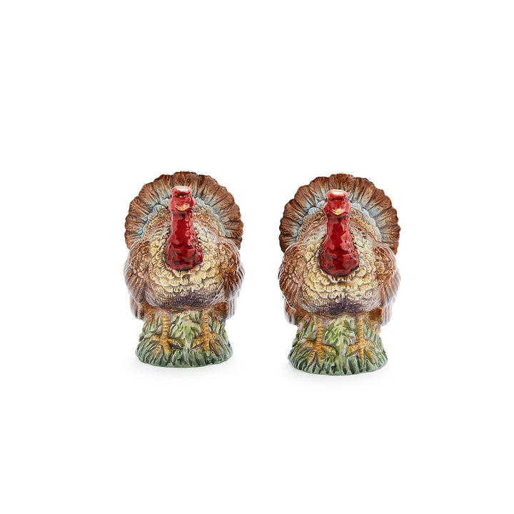 TURKEY FIGURINE SALT & PEPPER SHAKER SET