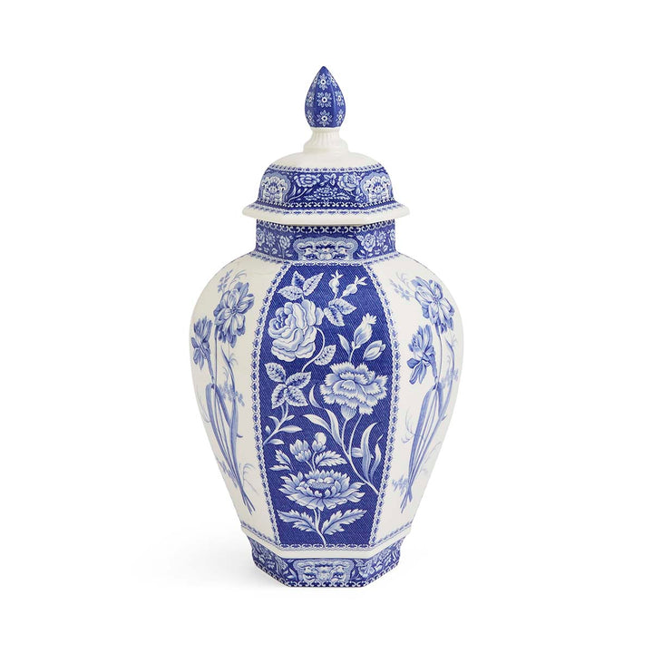 BLUE ITALIAN FLORAL GINGER JAR