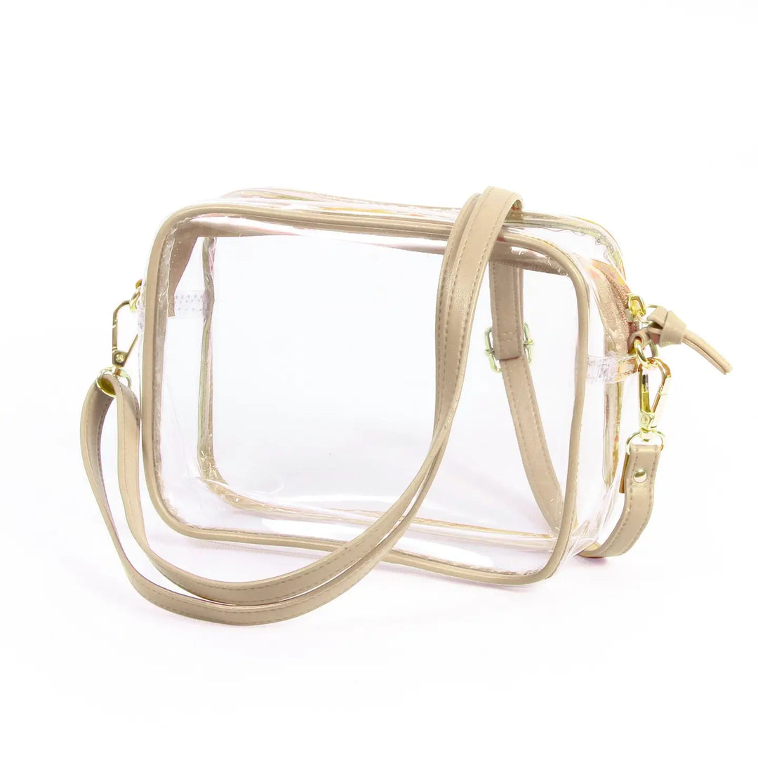 GOLD BRIDGET CLEAR BAG