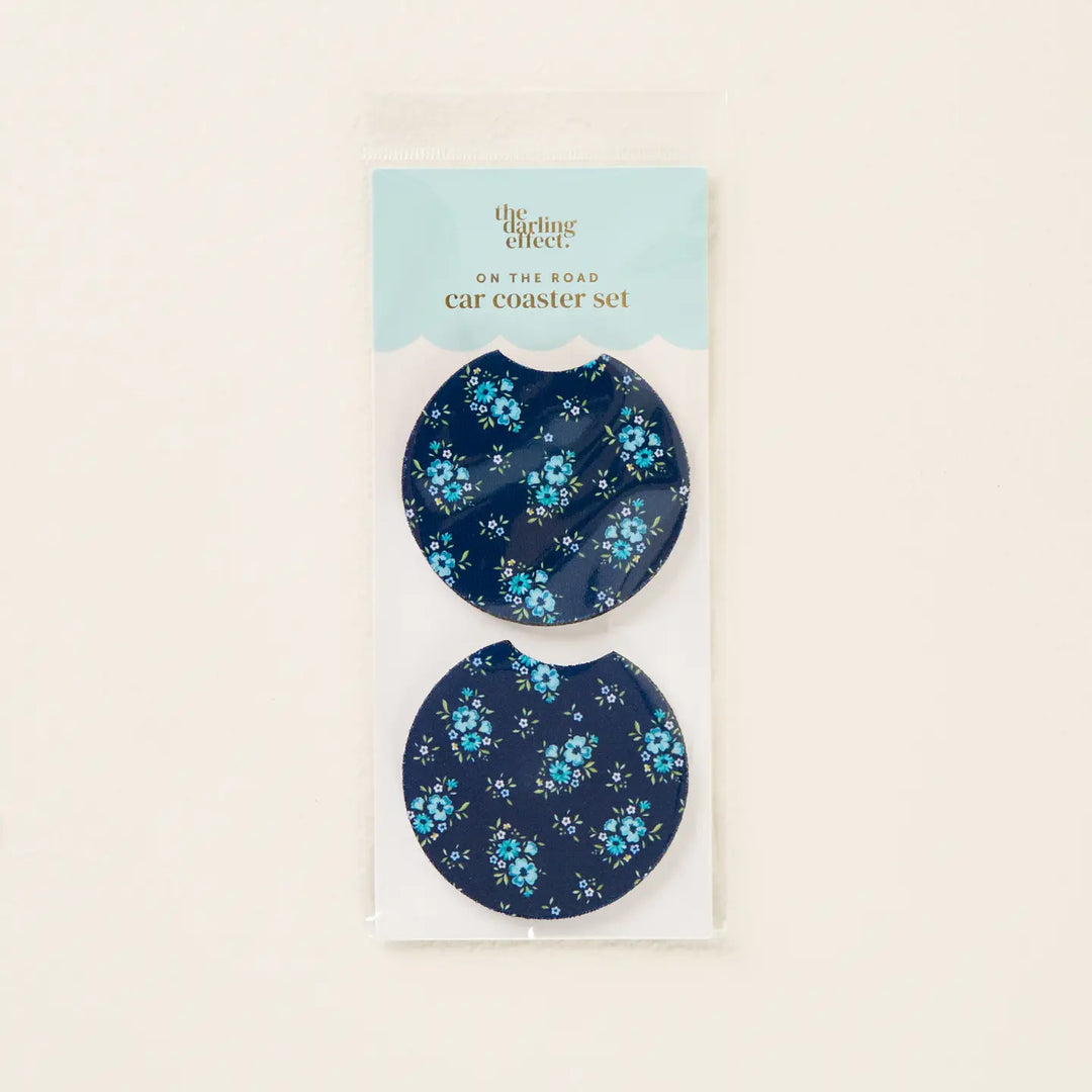 ENDLESS DAYDREAM NAVY CAR COASTER SET