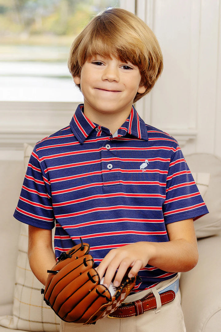 NANTUCKET NAVY & RICHMOND RED PRIM & PROPER POLO