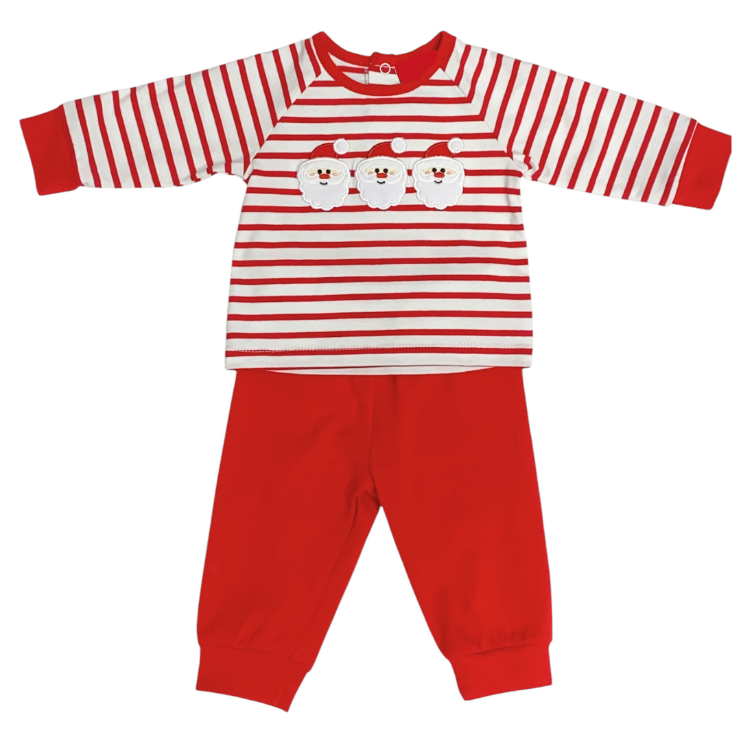 SANTA APPLIQUE JOGGER SET