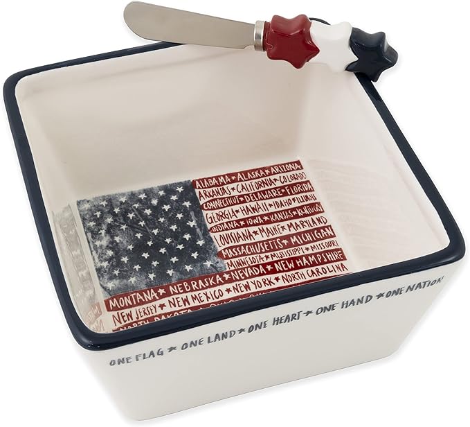 FLAG NATION BOWL & SPREADER
