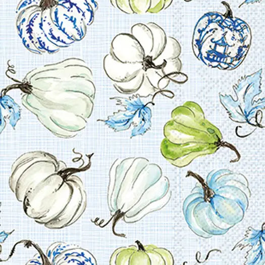 CHINOISERIE STACKED PUMPKINS GUEST TOWEL