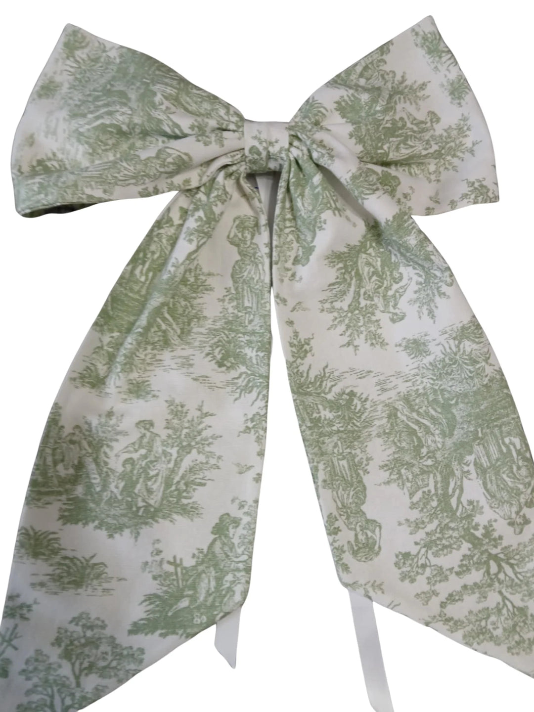 CUSTOM MONOGRAM TOILE WREATH BOWS