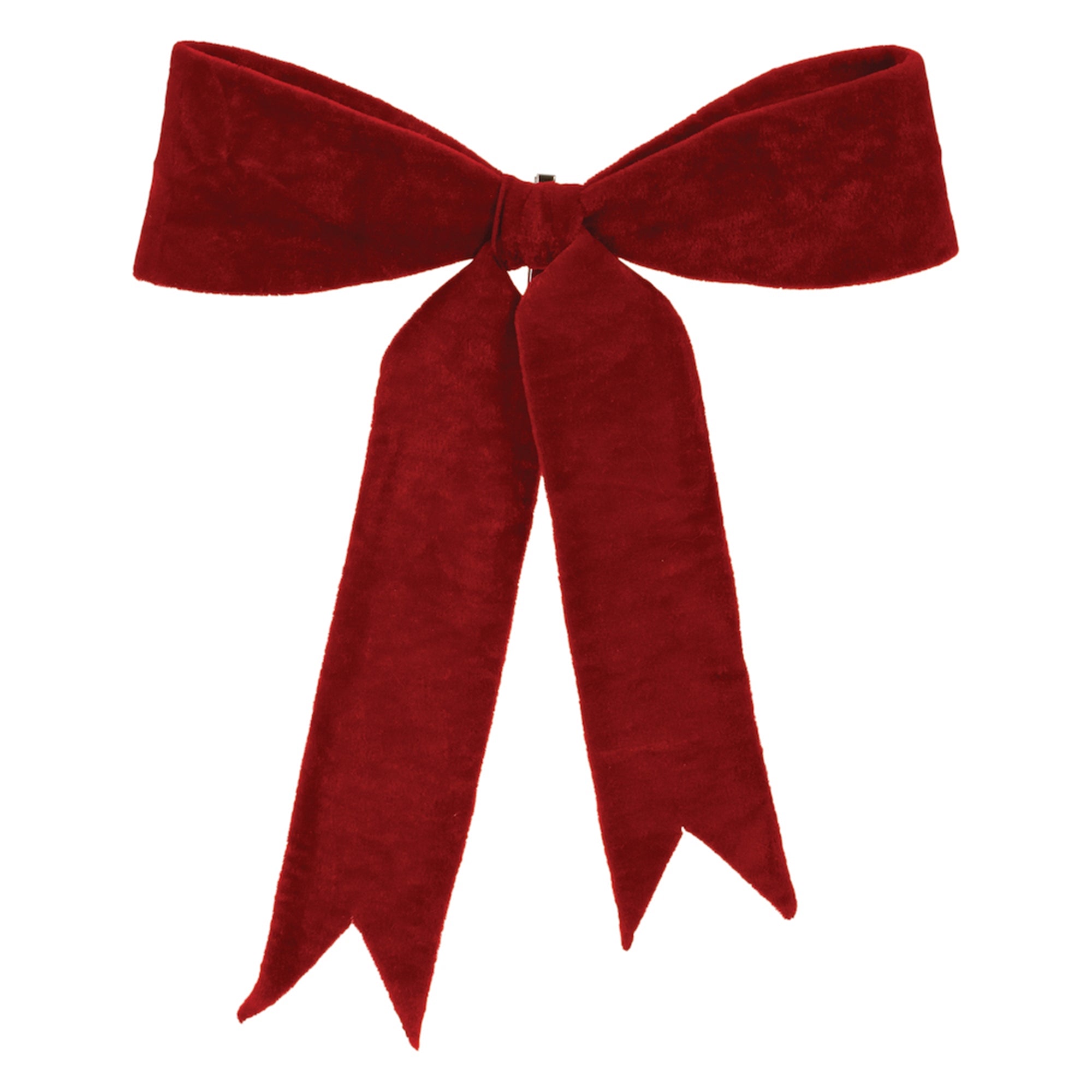 SIMPLE RED VELVET BOW - Main Image
