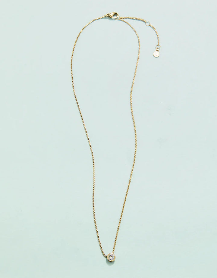 SP LITTLE LIGHTHOUSE NECKLACE 17" CUBIC ZIRCONIA