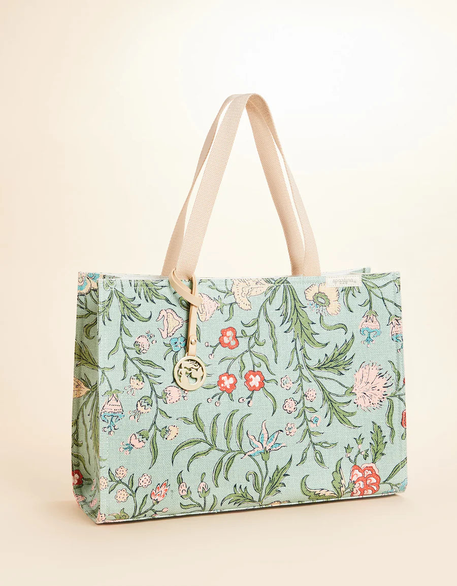HAMILTON FLORAL BLOCK MARKET TOTE