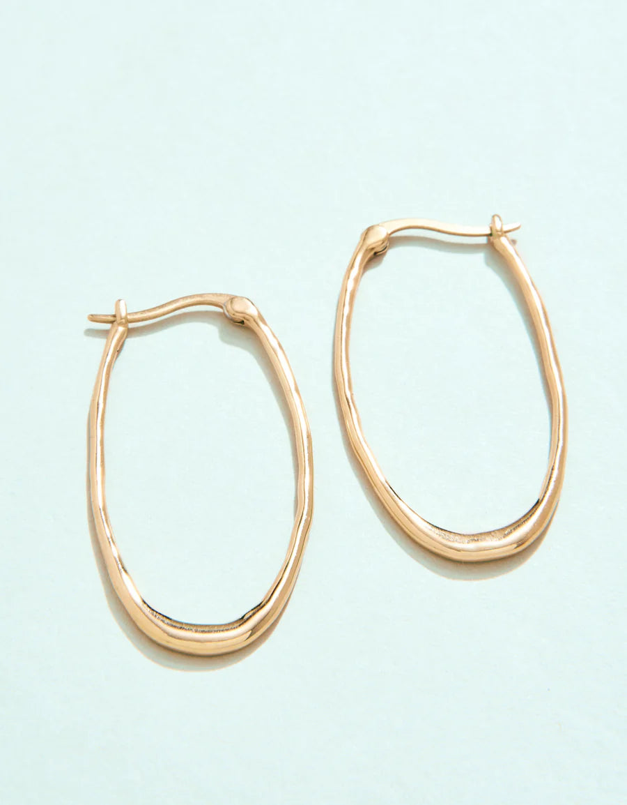 FIDDLER'S COVE HOOP EARRINGS GOLD
