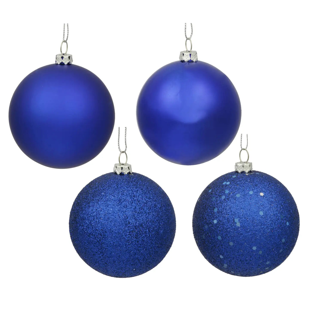 COBALT BLUE ASSORTED BALL ORNAMENT