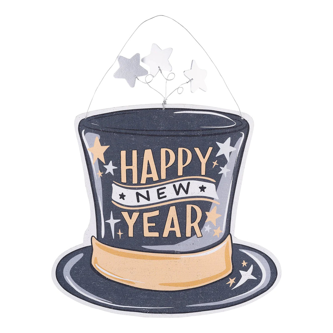 PATRIOTIC HAT/HAPPY NEW YEAR HAT FLAG BURLEE