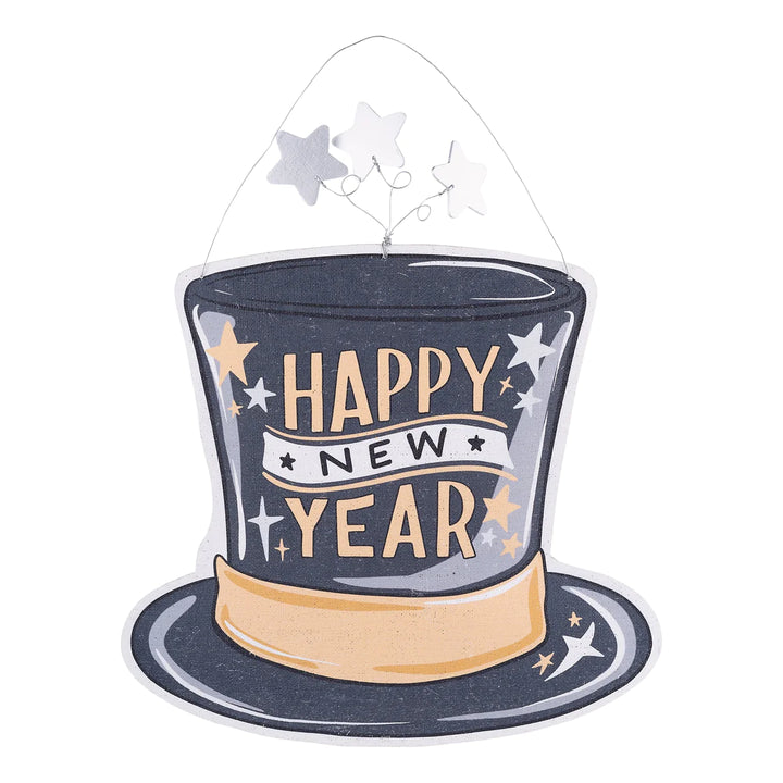 PATRIOTIC HAT/HAPPY NEW YEAR HAT FLAG BURLEE