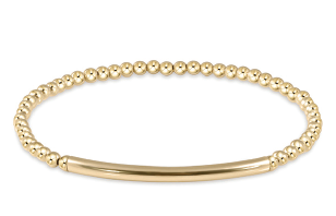 CLASSIC GOLD 3MM GOLD BEAD BRACELET - BLISS BAR SMOOTH