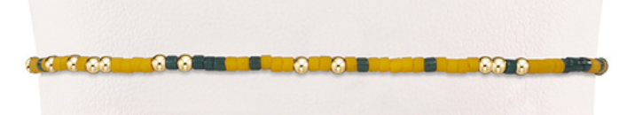 GAMEDAY HOPE UNWRITTEN BRACELET - DARK GREEN-GOLDE