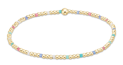 HOPE SINCERITY PATTERN 2MM BEAD BRACELET - HOT MESS 2025