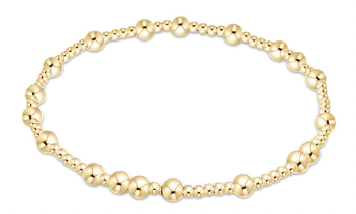 HOPE UNWRITTEN 4MM GOLD BEAD BRACELET