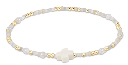 EGIRL HOPE UNWRITTEN SIGNATURE CROSS BRACELET - CALL ME
