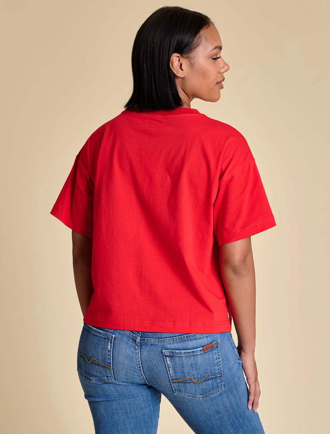 THE COLOR BLOCK SEQUIN TEE | GEORGIA