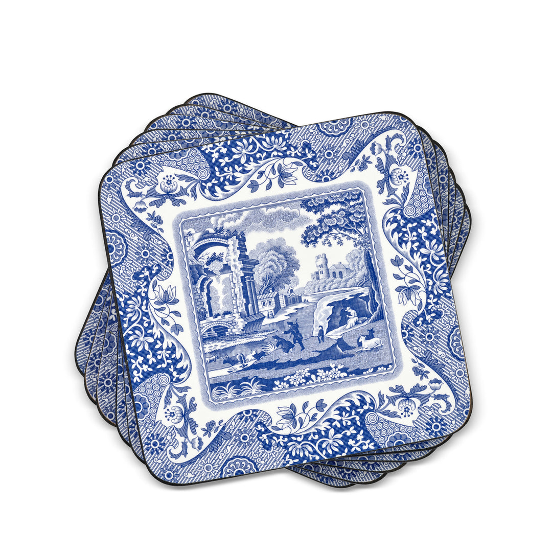 BLUE ITALIAN COASTERS SET