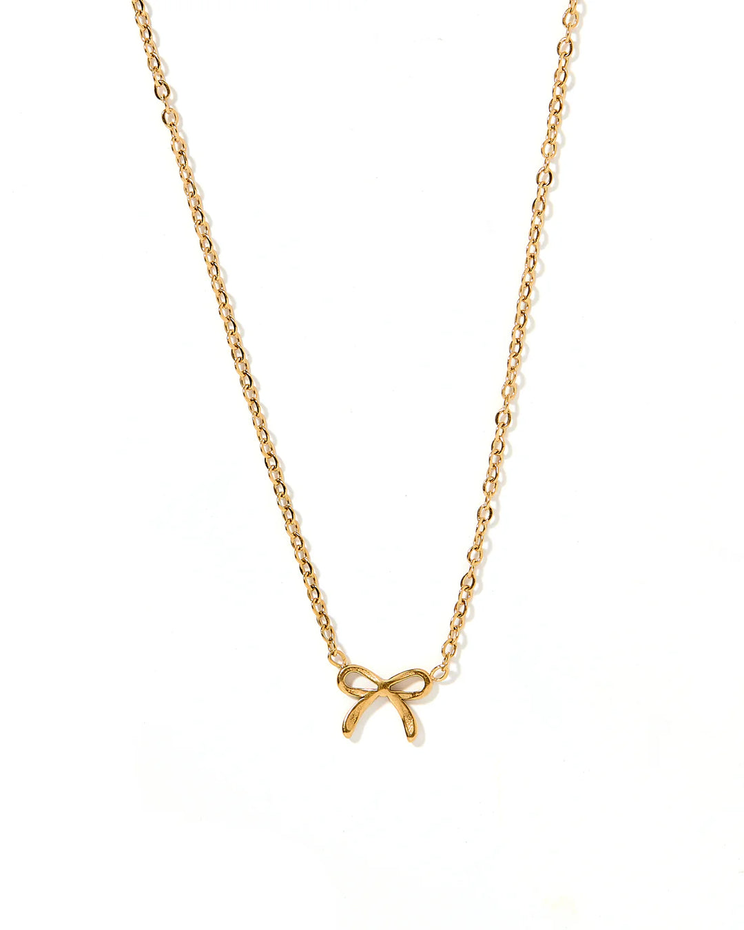 SADIE GOLD BOW NECKLACE