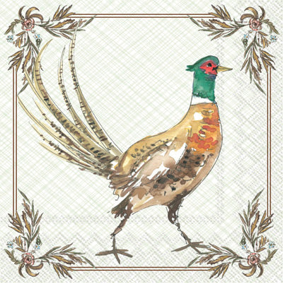 PHEASANT COCKTAIL NAPKIN