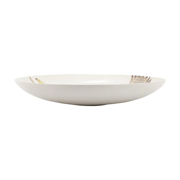 White ceramic bowl on a white background