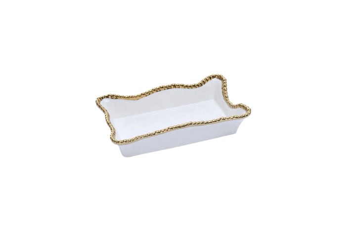 GOLDEN SALERNO DINNER NAPKIN/GUEST TOWEL HOLDER