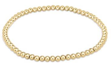 EGIRL CLASSIC GOLD 3MM BEAD BRACELET
