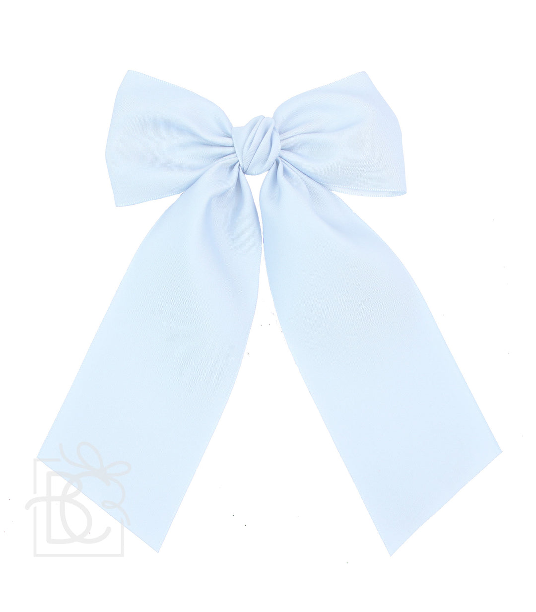 MILLENNIUM BLUE OPAQUE SATIN BOW WITH TAILS