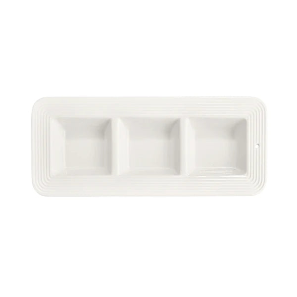 NORA FLEMING PINSTRIPES GARNISH DISH