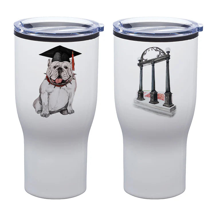 UGA BULLDOG GRADUATE 30 OZ TUMBLER