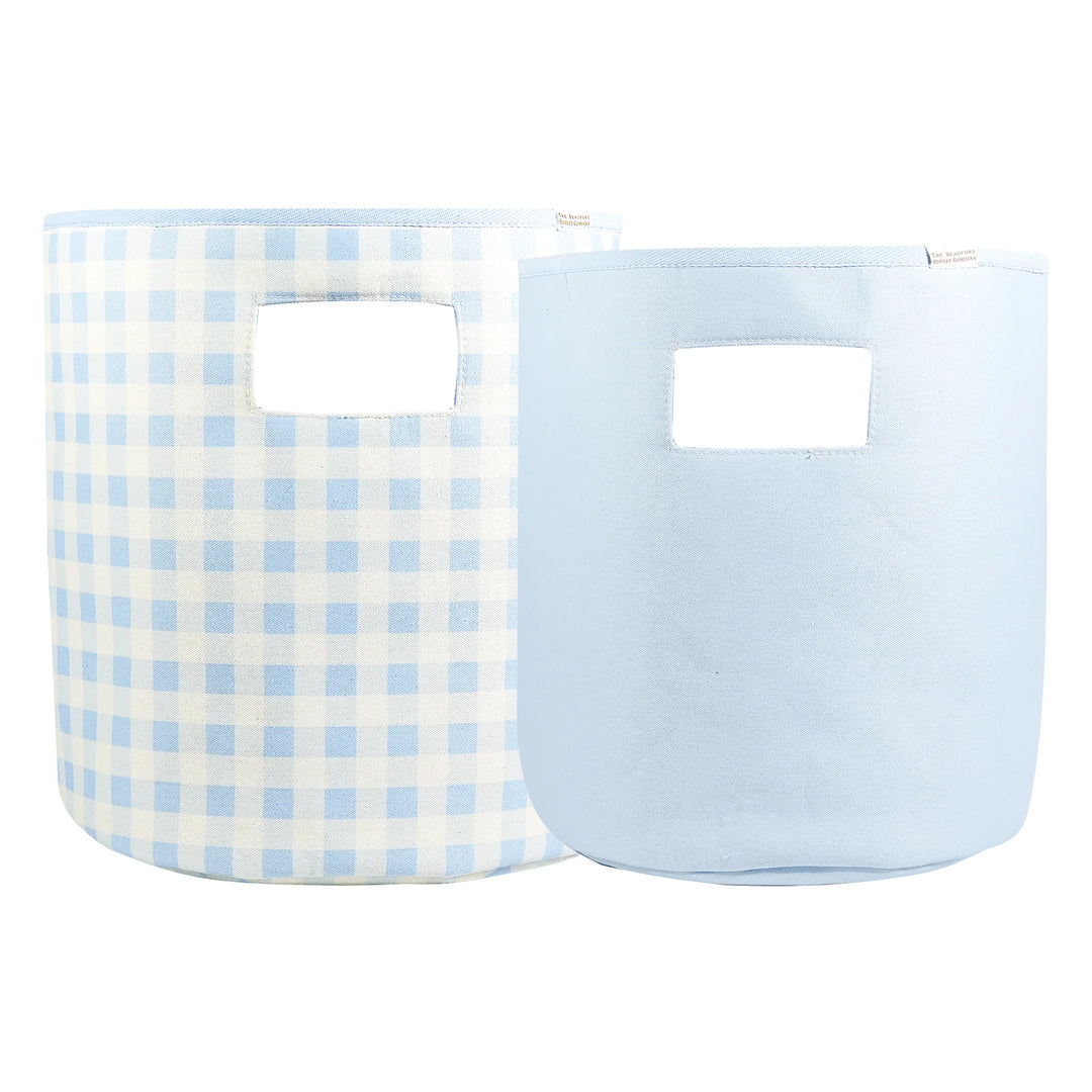 THE BEAUFORT BONNET COMPANY BUCKHEAD BLUE GINGHAM SOFT STORAGE