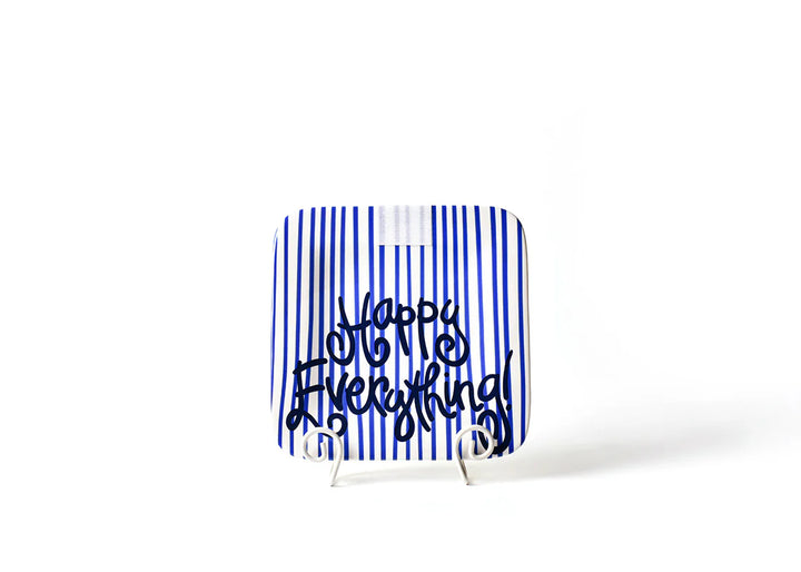 INDIGO SKINNY STRIPE MINI HAPPY EVERYTHING PLATTER