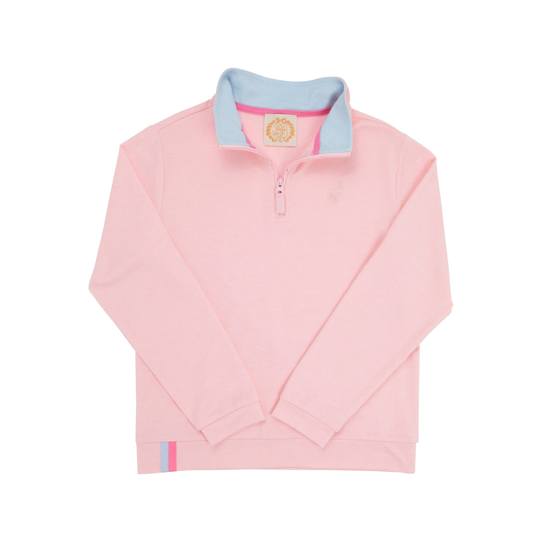PALM BEACH PINK PREPLETIC HAYWORD HALF ZIP PULLOVER