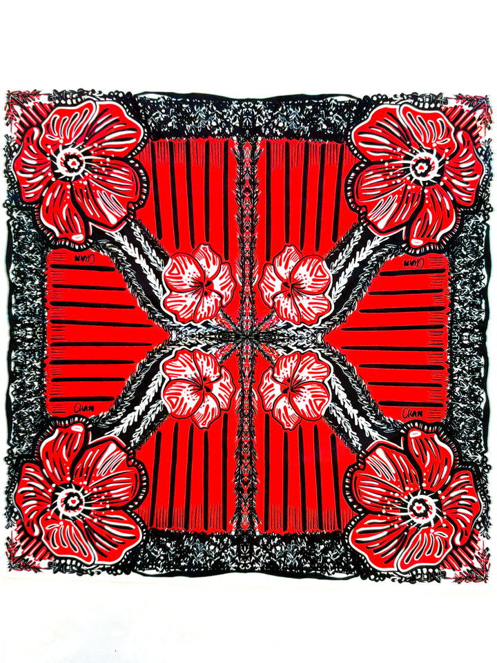 GEORGIA MAGNOLIA & HEDGES GAME DAY SCARF