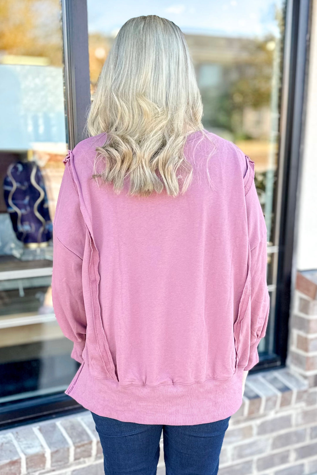 MAUVE OVERSIZED SWEATSHIRT