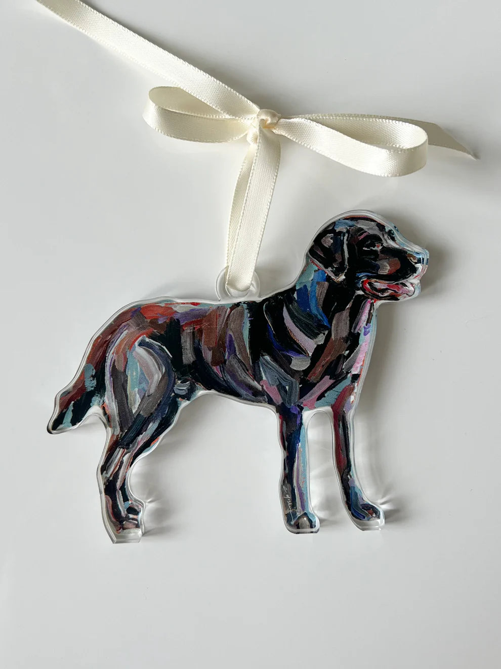 CHOCOLATE LAB ACRYLIC ORNAMENT