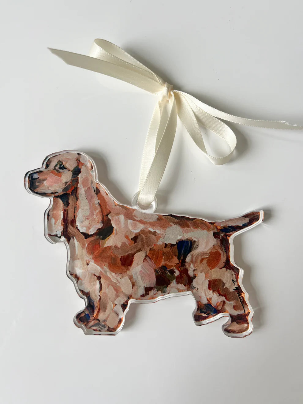 ENGLISH COCKER SPANIEL ACRYLIC ORNAMENT
