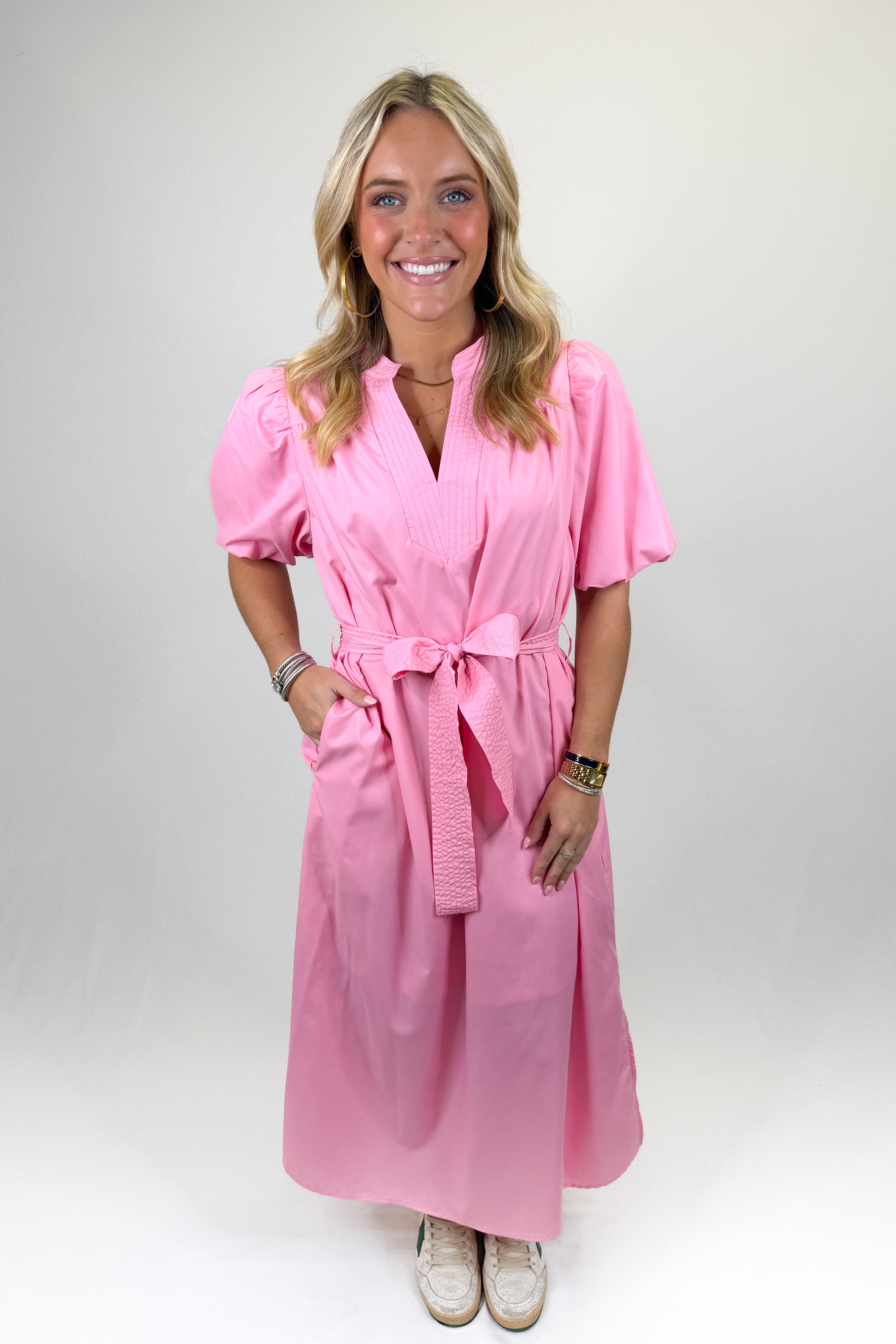 solid pink dress La Femme Light Coral Long Prom Fabric has no stretch Plunge Neck Light Pink Mermaid