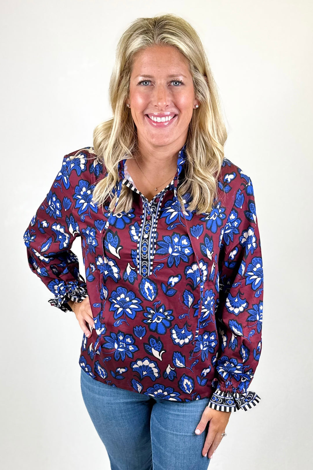 EMILY LOVELOCK: ESTHER BLOUSE | TANNY PORT